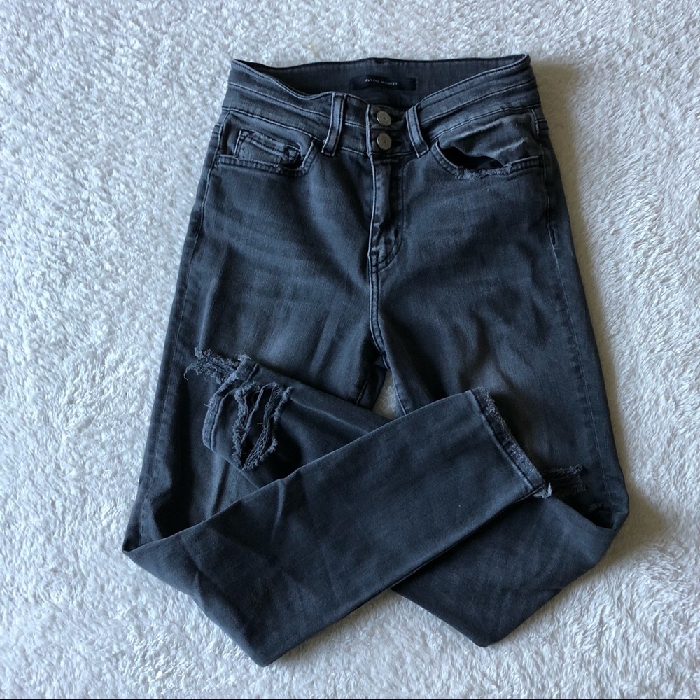 Flying Monkey Distressed Skinny Jeans
